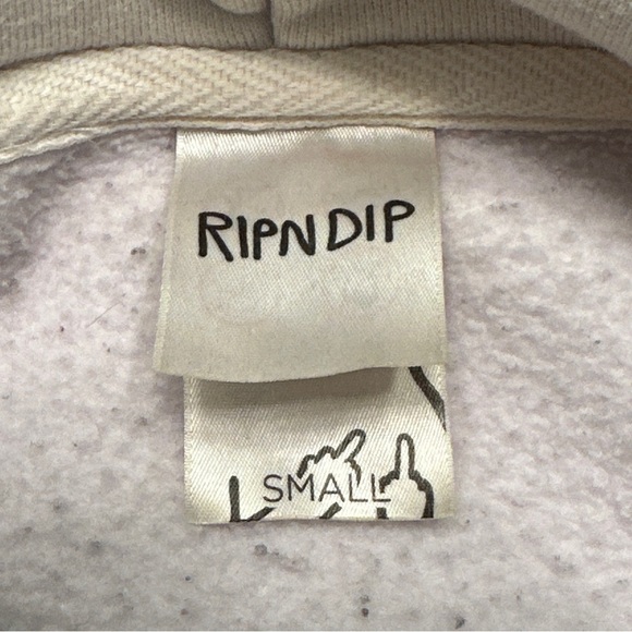 RipnDip White Hoodie Sweatshirt Cat Woman Necklace Leaf Graphic Read Description - Picture 8 of 12